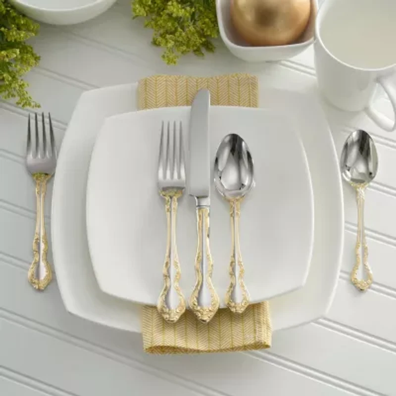 Oneida Golden Mandolina 45-pc. 18/10 Stainless Steel Flatware Set