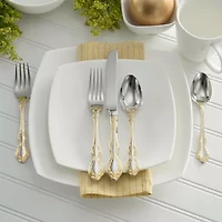 Oneida Golden Mandolina 45-pc. 18/10 Stainless Steel Flatware Set