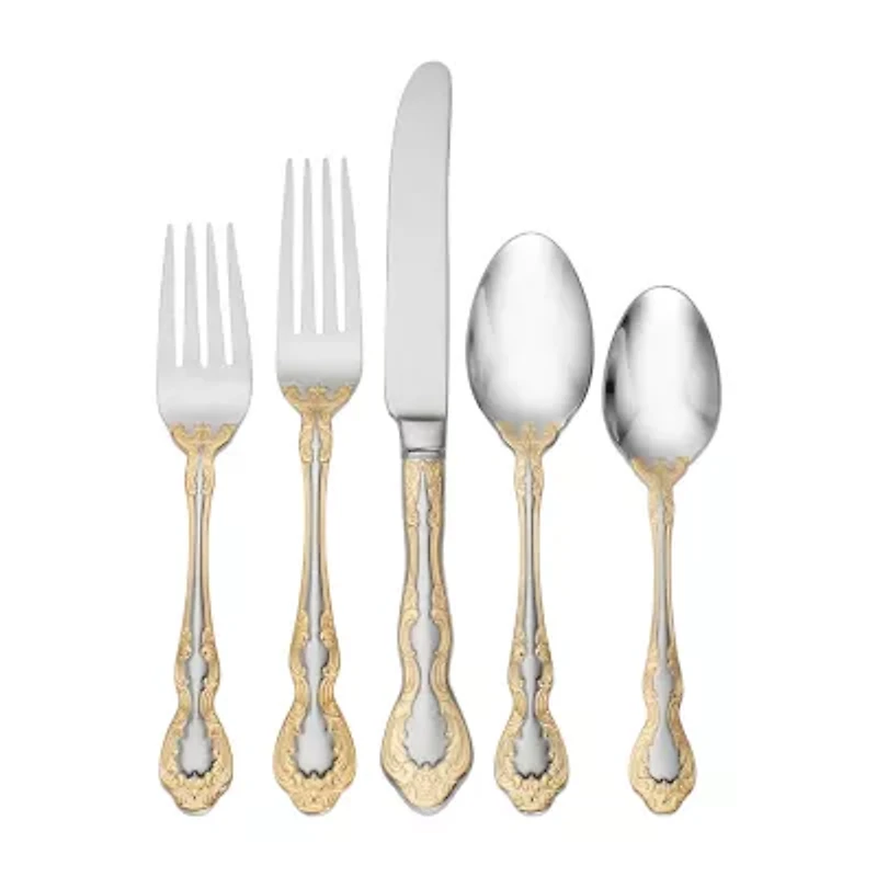 Oneida Golden Mandolina 45-pc. 18/10 Stainless Steel Flatware Set