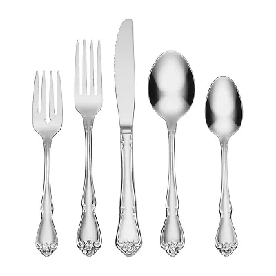 Oneida True Rose 45-pc. Flatware Set