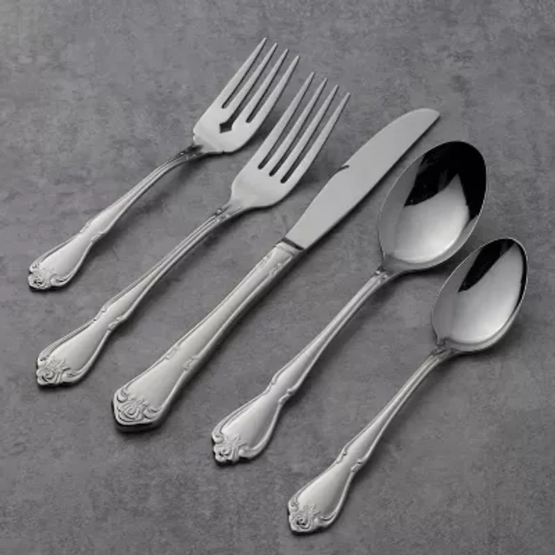 Oneida True Rose 45-pc. Flatware Set