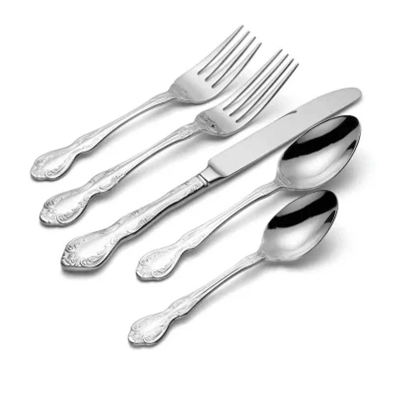 Oneida Mandolina 65-pc. 18/10 Stainless Steel Flatware Set
