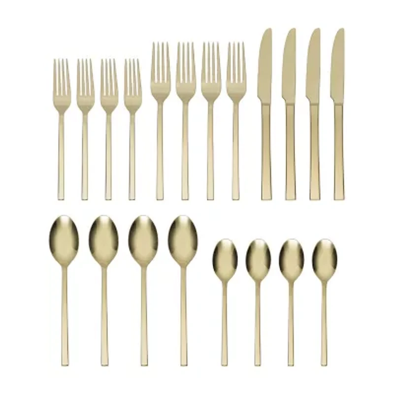 Oneida Allay Champagne 20-pc. Flatware Set