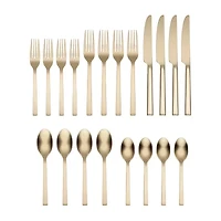 Oneida Chefs Table Champagne 20-pc. Flatware Set