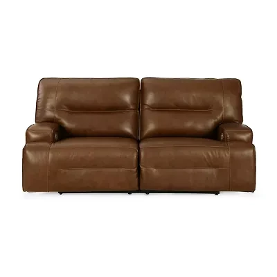 Signature Design By Ashley® Francesca Dual Power Leather Reclining Sofa