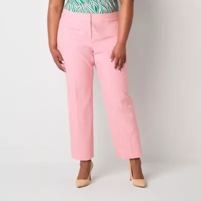 Black Label by Evan-Picone Womens Plus Classic Fit Straight Suit Pant