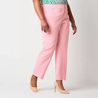 Black Label by Evan-Picone Womens Plus Classic Fit Straight Suit Pant