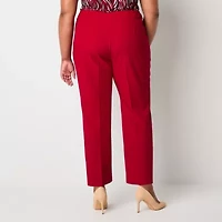 Black Label by Evan-Picone Womens Straight Fit Straight-Plus Suit Pant