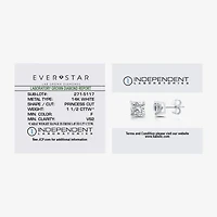 Ever Star (F / Vs2) 1 1/2 CT. T.W. Lab Grown White Diamond 14K White Gold Stud Earrings