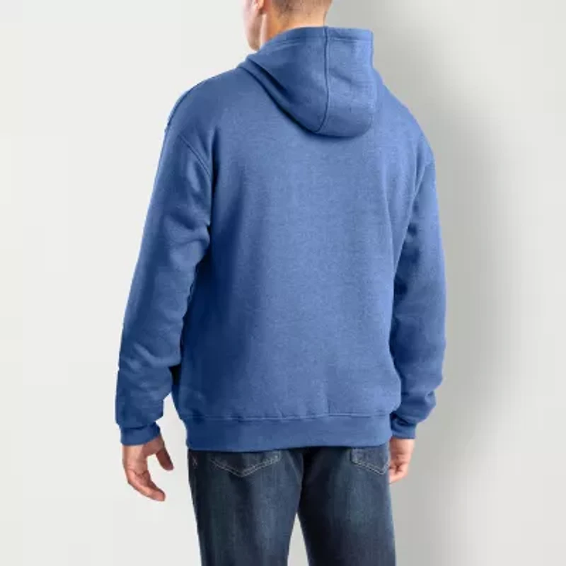 Berne Zippered Mens Long Sleeve Fleece Hoodie