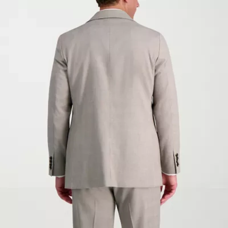 Haggar JMH Tailored Glen Plaid Mens Stretch Fabric Modern Fit Suit Jacket