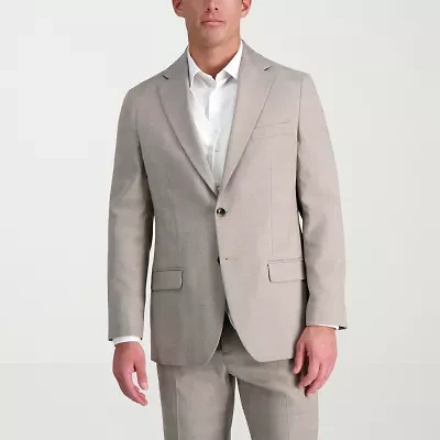 Haggar JMH Tailored Glen Plaid Mens Stretch Fabric Modern Fit Suit Jacket