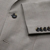 Haggar JMH Tailored Glen Plaid Mens Stretch Fabric Modern Fit Suit Jacket