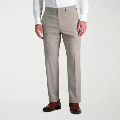 Haggar JMH Tailored Glen Plaid Mens Stretch Fabric Flat Front Suit Pant