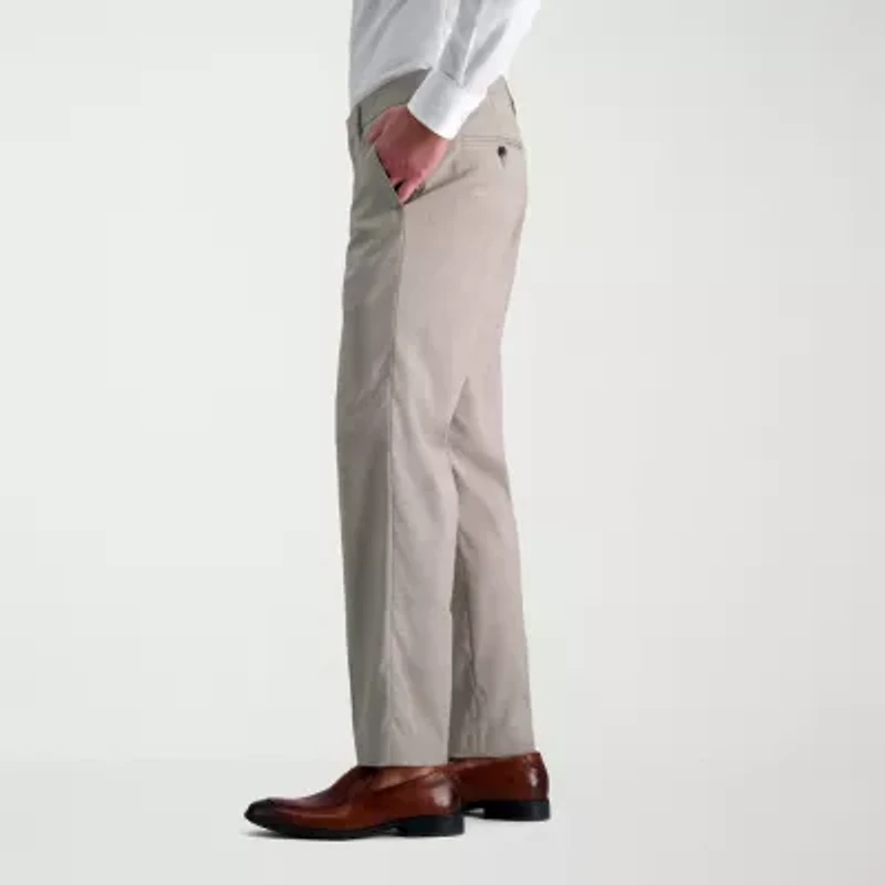 Haggar JMH Tailored Glen Plaid Mens Stretch Fabric Flat Front Suit Pant