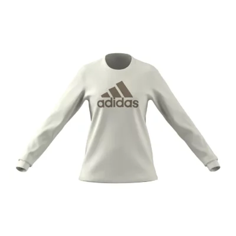 adidas Womens Crew Neck Long Sleeve Active T-Shirt
