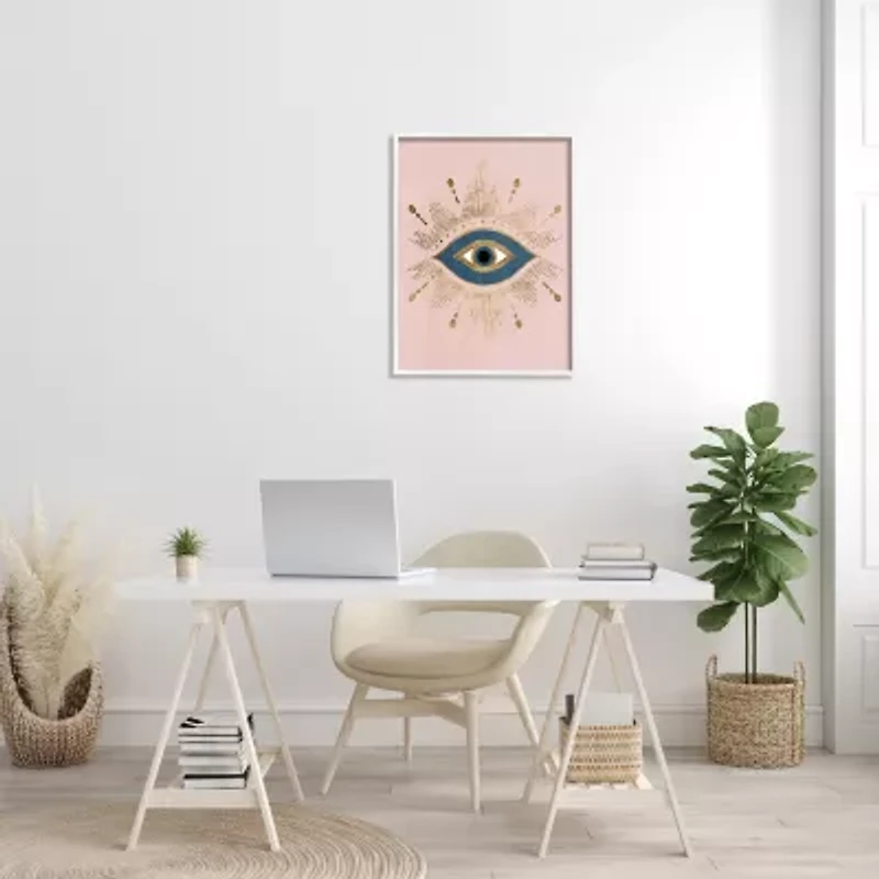 Stupell Industries Eye Glam Boho Framed Print