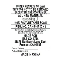 Sleep Philosophy Standard Knee Memory Foam Pillow