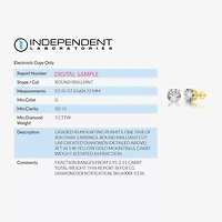 Ever Star 3 CT. T.W. Lab-Grown ( G/SI1-SI2 ) Diamond 14K Gold Round Stud Earrings