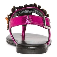 Thereabouts Little & Big Kid Girls Hazel Adjustable Strap Flat Sandals