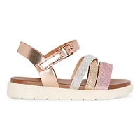 Thereabouts Lil Lila Toddler Girls Ankle Strap Footbed Sandals