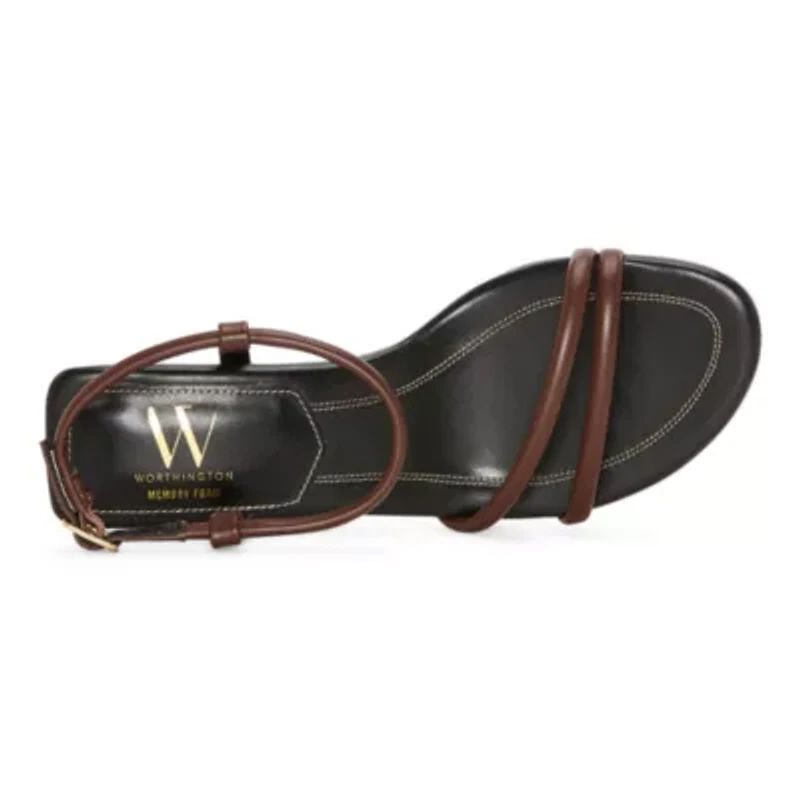 Worthington Womens Causey Strap Sandals