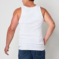 Arizona Mens Round Neck Sleeveless Big and Tall Tank Top