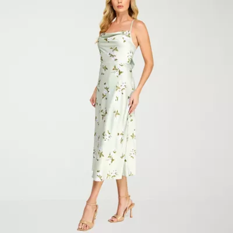 B. Smart Womens Juniors Floral A-Line Dress