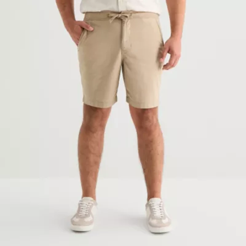 mutual weave Mens 11" High Rise Big and Tall Pull-On Short