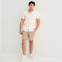 mutual weave Mens 11" High Rise Big and Tall Pull-On Short