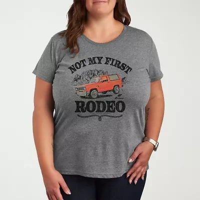 Not My First Rodeo 1983 Bronco Womens Plus Crew Neck Short Sleeve T-Shirt