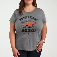 Not My First Rodeo 1983 Bronco Womens Plus Crew Neck Short Sleeve T-Shirt