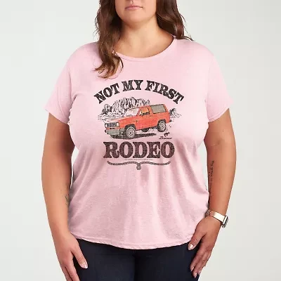 Not My First Rodeo 1983 Bronco Womens Plus Crew Neck Short Sleeve T-Shirt