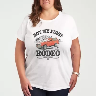 Not My First Rodeo 1983 Bronco Womens Plus Crew Neck Short Sleeve T-Shirt