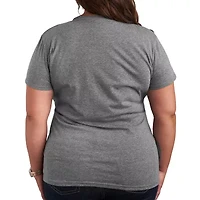 Daisy Peace Womens Plus Crew Neck Short Sleeve Duck T-Shirt