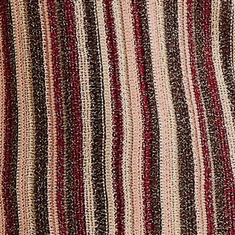 Liz Claiborne Womens Crew Neck Sleeveless Striped Pullover Sweater