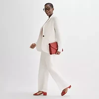 Liz Claiborne Linen Womens Classic Fit Blazer