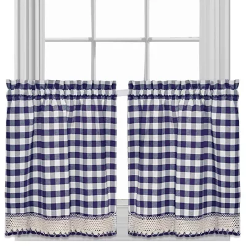 Buffalo Check 2-pc. Rod Pocket Window Tier
