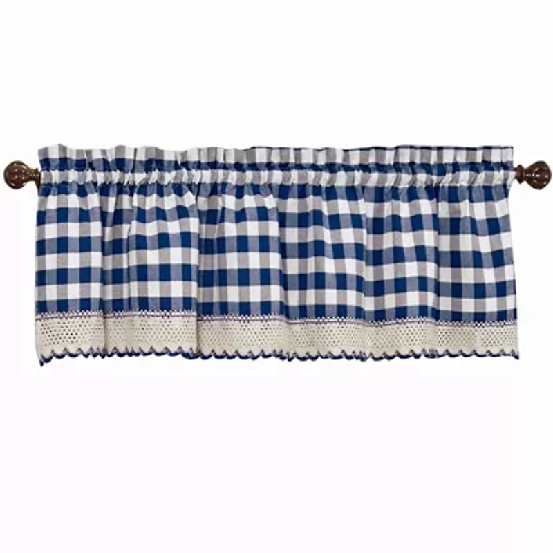 Buffalo Check Rod Pocket Tailored Valance