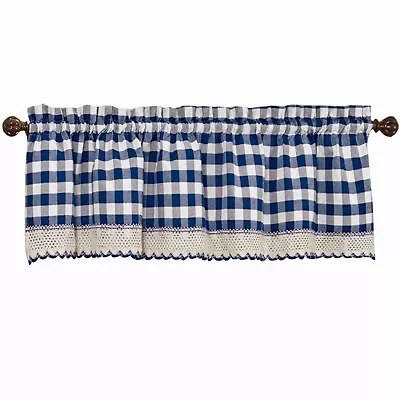 Buffalo Check Rod Pocket Tailored Valance