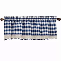 Buffalo Check Rod Pocket Tailored Valance