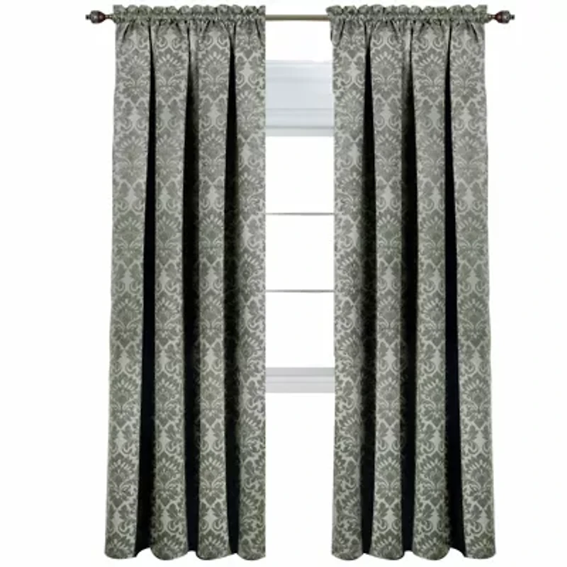 Sutton Rod Pocket Blackout Single Curtain Panel