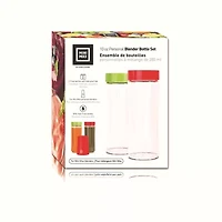Euro Cuisine Tritan Bottles with lid for Euro Cuisine Personal Blender - 2pcs