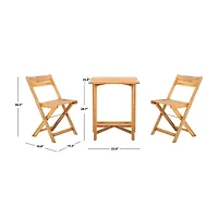 Gallo Patio Collection 3-pc. Bistro Set Folding