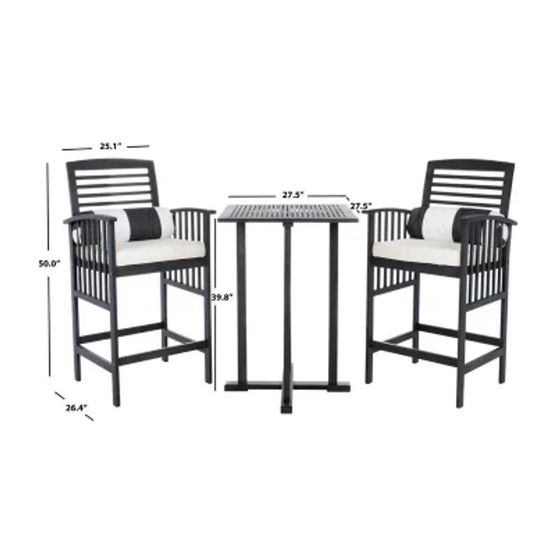 Pate Patio Collection 3-pc. Bistro Set Folding