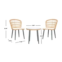 Prenza 3-pc. Patio Table and Chair Set