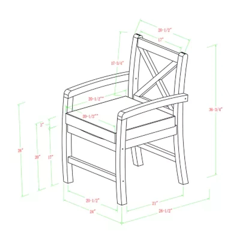 Catania Collection Patio Dining Chair-Set of 2