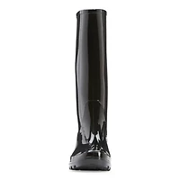 St. John's Bay Womens Winthrop Water Resistant Block Heel Rain Boots