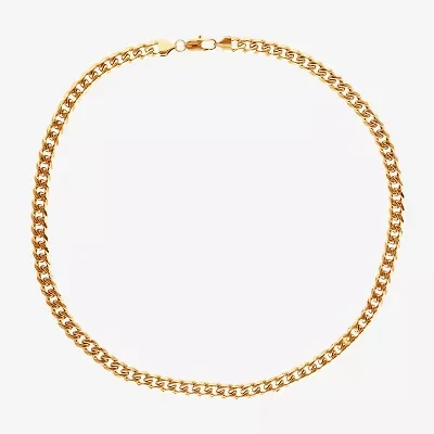 Shaquille O'Neal Xlg Stainless Steel Solid Curb Chain Necklace