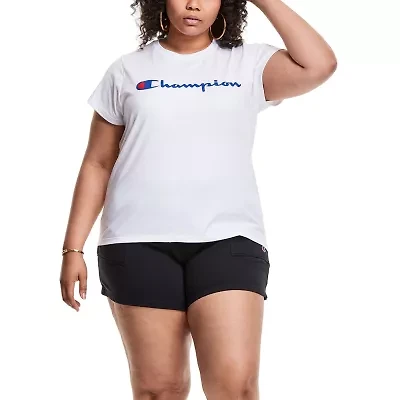 Champion Womens Crew Neck Short Sleeve Active Plus T-Shirt